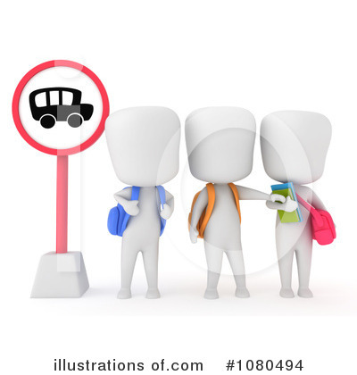Royalty-Free (RF) Bus Stop Clipart Illustration by BNP Design Studio - Stock Sample #1080494