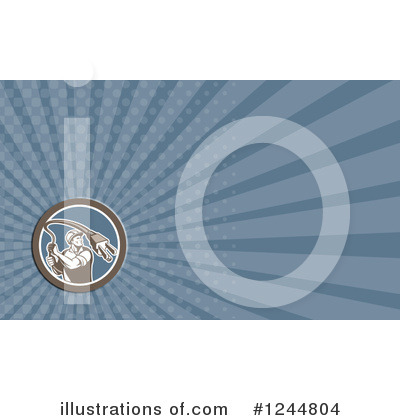 Royalty-Free (RF) Business Card Design Clipart Illustration by patrimonio - Stock Sample #1244804