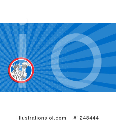 Royalty-Free (RF) Business Card Template Clipart Illustration by patrimonio - Stock Sample #1248444
