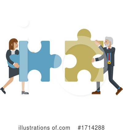 Puzzle Piece Clipart #1714288 by AtStockIllustration