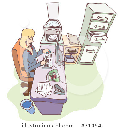 Receptionist Clipart #31054 by PlatyPlus Art
