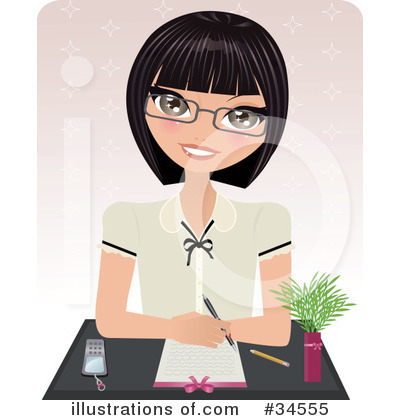 Taking Notes Clipart #34555 by Melisende Vector