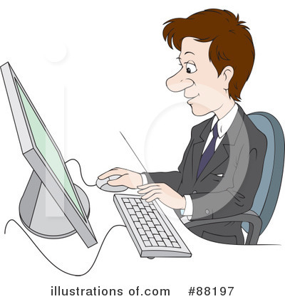Computers Clipart #88197 by Alex Bannykh
