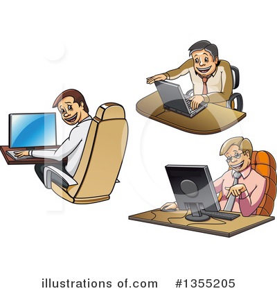 Royalty-Free (RF) Business Man Clipart Illustration by Vector Tradition SM - Stock Sample #1355205