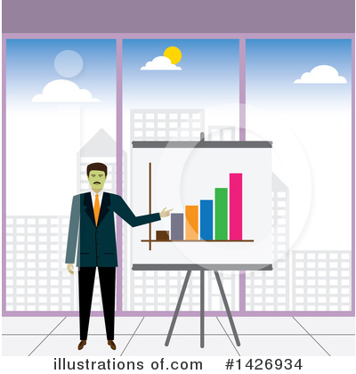 Royalty-Free (RF) Business Man Clipart Illustration by ColorMagic - Stock Sample #1426934