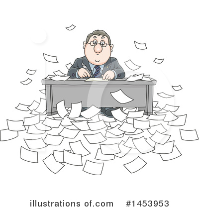 Desk Clipart #1453953 by Alex Bannykh