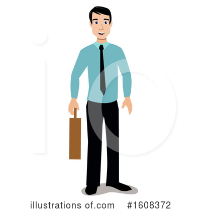 Royalty-Free (RF) Business Man Clipart Illustration by peachidesigns - Stock Sample #1608372