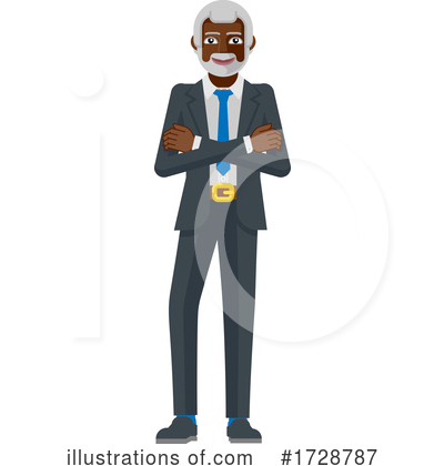 Black Businessman Clipart #1728787 by AtStockIllustration