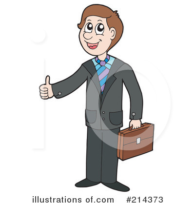 Royalty-Free (RF) Business Man Clipart Illustration by visekart - Stock Sample #214373