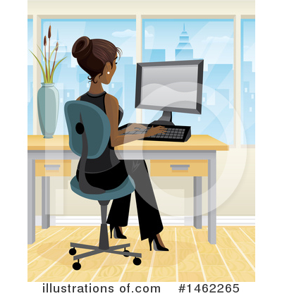 Royalty-Free (RF) Business Woman Clipart Illustration by Amanda Kate - Stock Sample #1462265