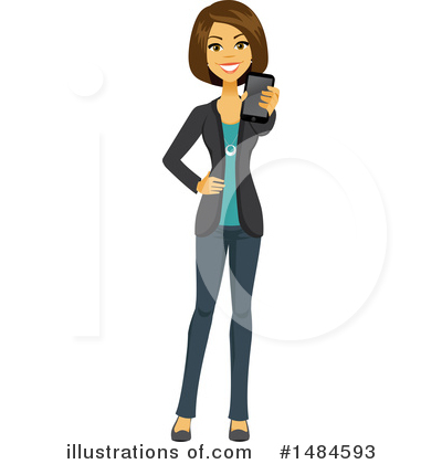 Royalty-Free (RF) Business Woman Clipart Illustration by Amanda Kate - Stock Sample #1484593