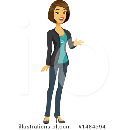 Royalty-Free (RF) Business Woman Clipart Illustration by Amanda Kate - Stock Sample #1484594