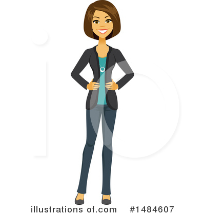 Business Woman Clipart #1484607 by Amanda Kate
