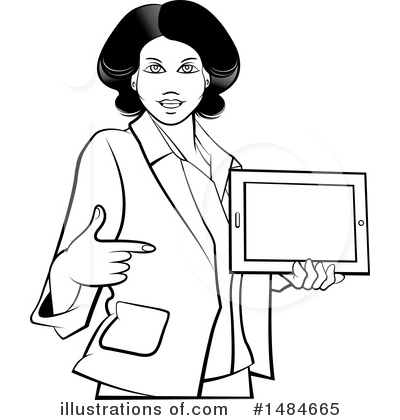 Royalty-Free (RF) Business Woman Clipart Illustration by Lal Perera - Stock Sample #1484665