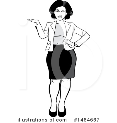 Royalty-Free (RF) Business Woman Clipart Illustration by Lal Perera - Stock Sample #1484667
