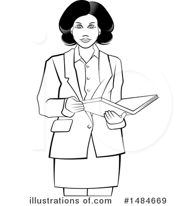 Royalty-Free (RF) Business Woman Clipart Illustration by Lal Perera - Stock Sample #1484669