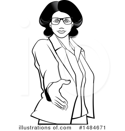 Royalty-Free (RF) Business Woman Clipart Illustration by Lal Perera - Stock Sample #1484671
