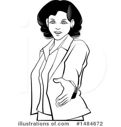 Royalty-Free (RF) Business Woman Clipart Illustration by Lal Perera - Stock Sample #1484672