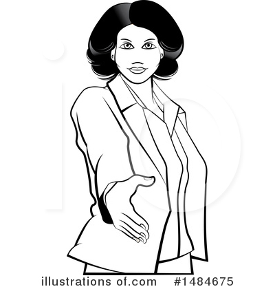 Royalty-Free (RF) Business Woman Clipart Illustration by Lal Perera - Stock Sample #1484675