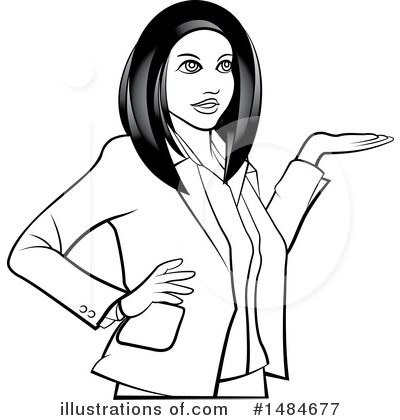 Royalty-Free (RF) Business Woman Clipart Illustration by Lal Perera - Stock Sample #1484677