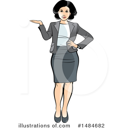 Royalty-Free (RF) Business Woman Clipart Illustration by Lal Perera - Stock Sample #1484682