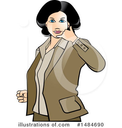 Royalty-Free (RF) Business Woman Clipart Illustration by Lal Perera - Stock Sample #1484690