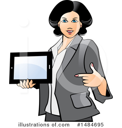 Royalty-Free (RF) Business Woman Clipart Illustration by Lal Perera - Stock Sample #1484695