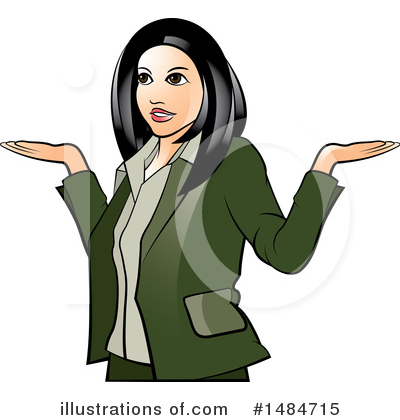 Royalty-Free (RF) Business Woman Clipart Illustration by Lal Perera - Stock Sample #1484715