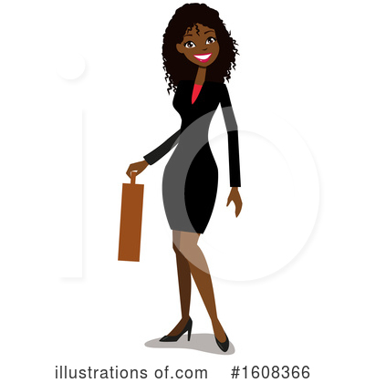 Royalty-Free (RF) Business Woman Clipart Illustration by peachidesigns - Stock Sample #1608366