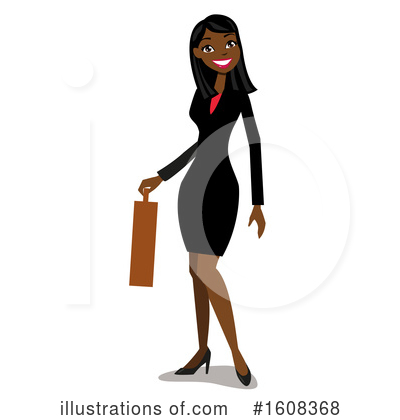 Royalty-Free (RF) Business Woman Clipart Illustration by peachidesigns - Stock Sample #1608368