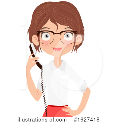 Telephone Clipart #1627418 by Melisende Vector