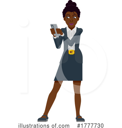 Black Businesswoman Clipart #1777730 by AtStockIllustration