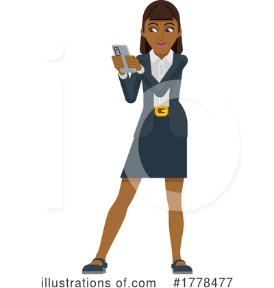 Black Businesswoman Clipart #1778477 by AtStockIllustration