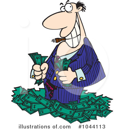 Royalty-Free (RF) Businessman Clipart Illustration by toonaday - Stock Sample #1044113