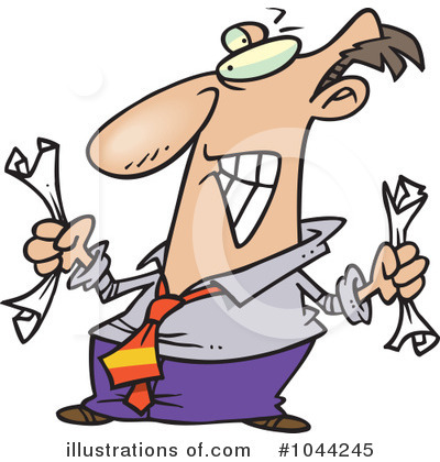 Royalty-Free (RF) Businessman Clipart Illustration by toonaday - Stock Sample #1044245