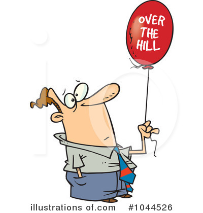 Over The Hill Clipart #1044526 by toonaday