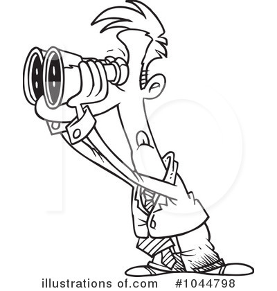 Binoculars Clipart #1044798 by toonaday
