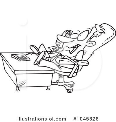 Royalty-Free (RF) Businessman Clipart Illustration by toonaday - Stock Sample #1045828