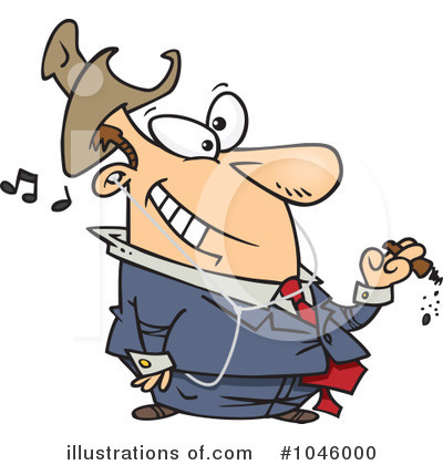 Royalty-Free (RF) Businessman Clipart Illustration by toonaday - Stock Sample #1046000