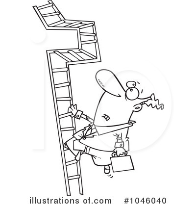Royalty-Free (RF) Businessman Clipart Illustration by toonaday - Stock Sample #1046040