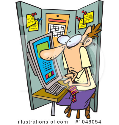 Cubicle Clipart #1046054 by toonaday