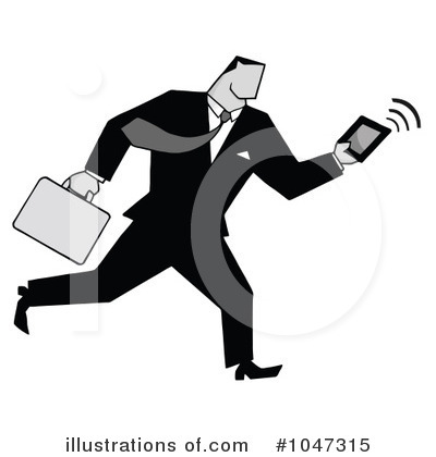 Royalty-Free (RF) Businessman Clipart Illustration by Hit Toon - Stock Sample #1047315