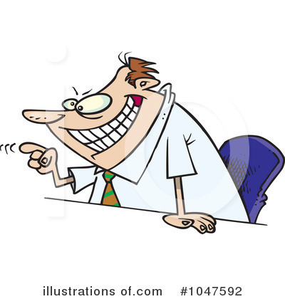 Royalty-Free (RF) Businessman Clipart Illustration by toonaday - Stock Sample #1047592