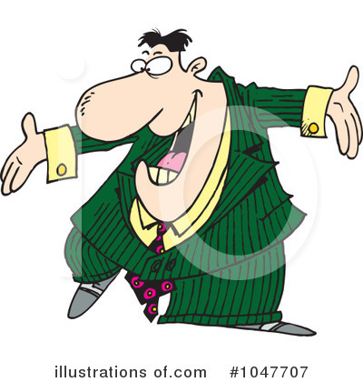 Royalty-Free (RF) Businessman Clipart Illustration by toonaday - Stock Sample #1047707