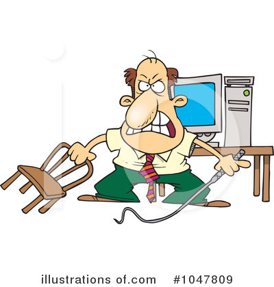 Royalty-Free (RF) Businessman Clipart Illustration by toonaday - Stock Sample #1047809