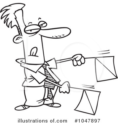 Royalty-Free (RF) Businessman Clipart Illustration by toonaday - Stock Sample #1047897
