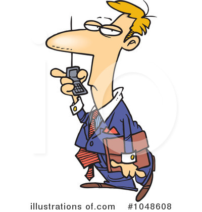 Royalty-Free (RF) Businessman Clipart Illustration by toonaday - Stock Sample #1048608