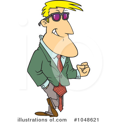 Royalty-Free (RF) Businessman Clipart Illustration by toonaday - Stock Sample #1048621
