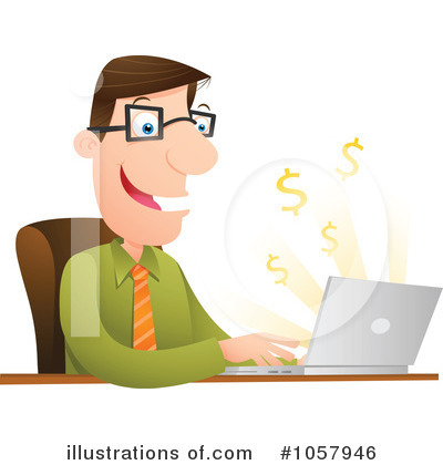 Bookkeeper Clipart #1057946 by Qiun