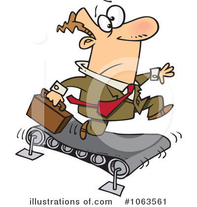 Royalty-Free (RF) Businessman Clipart Illustration by toonaday - Stock Sample #1063561